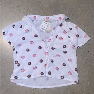 Cute Donut Button-down